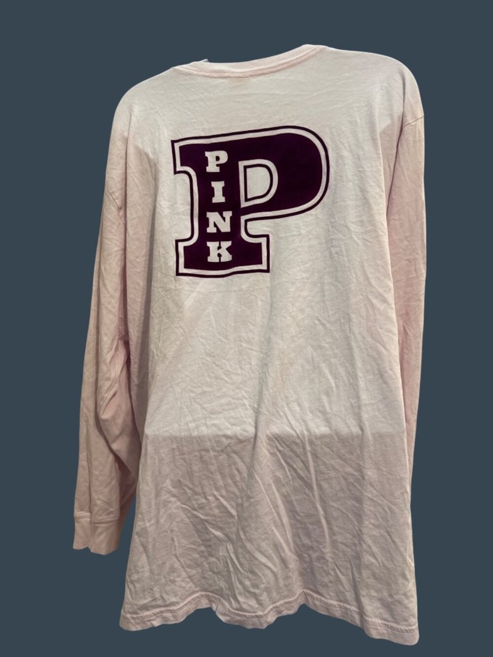 Victoria's Secret PINK Campus Cotton LS T-Shirt Large